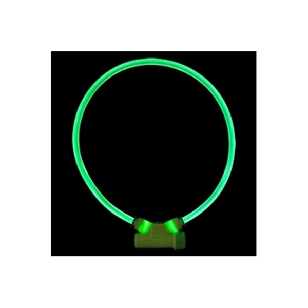 Petpath Lumitube Illuminated Dog Safety Collar, Bright Green - Small To Medium PE2643747